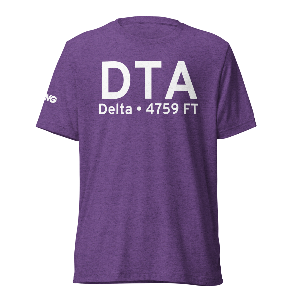 Delta (KDTA) Airport Tri-blend T-Shirt 