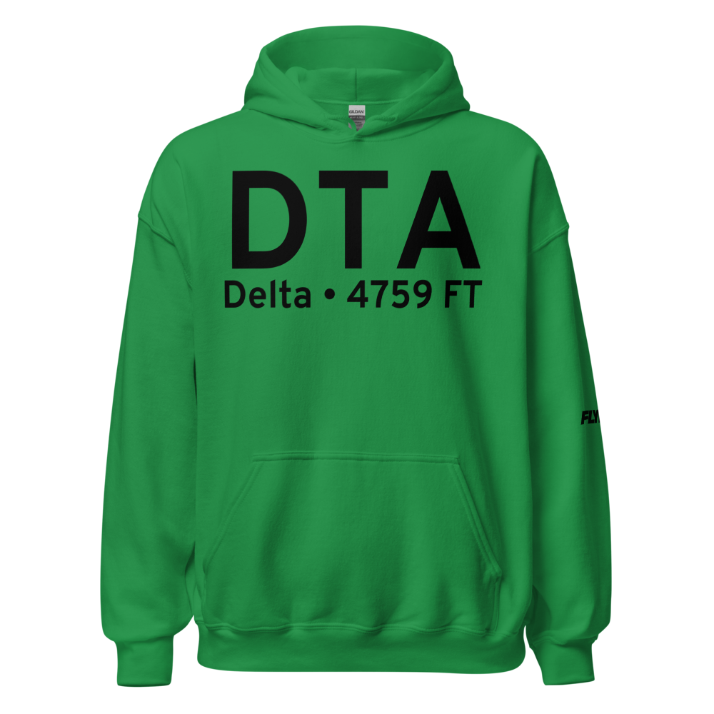 Delta (KDTA) Airport Hoodie Sweatshirt 