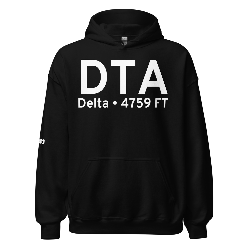 Delta (KDTA) Airport Hoodie Sweatshirt 