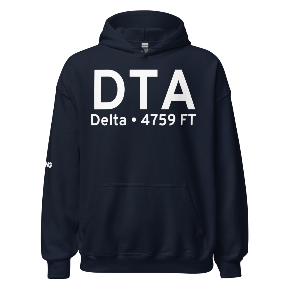 Delta (KDTA) Airport Hoodie Sweatshirt 
