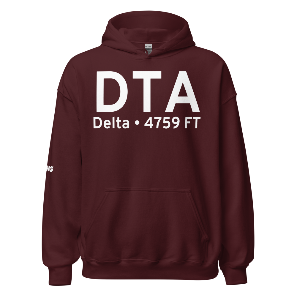 Delta (KDTA) Airport Hoodie Sweatshirt 