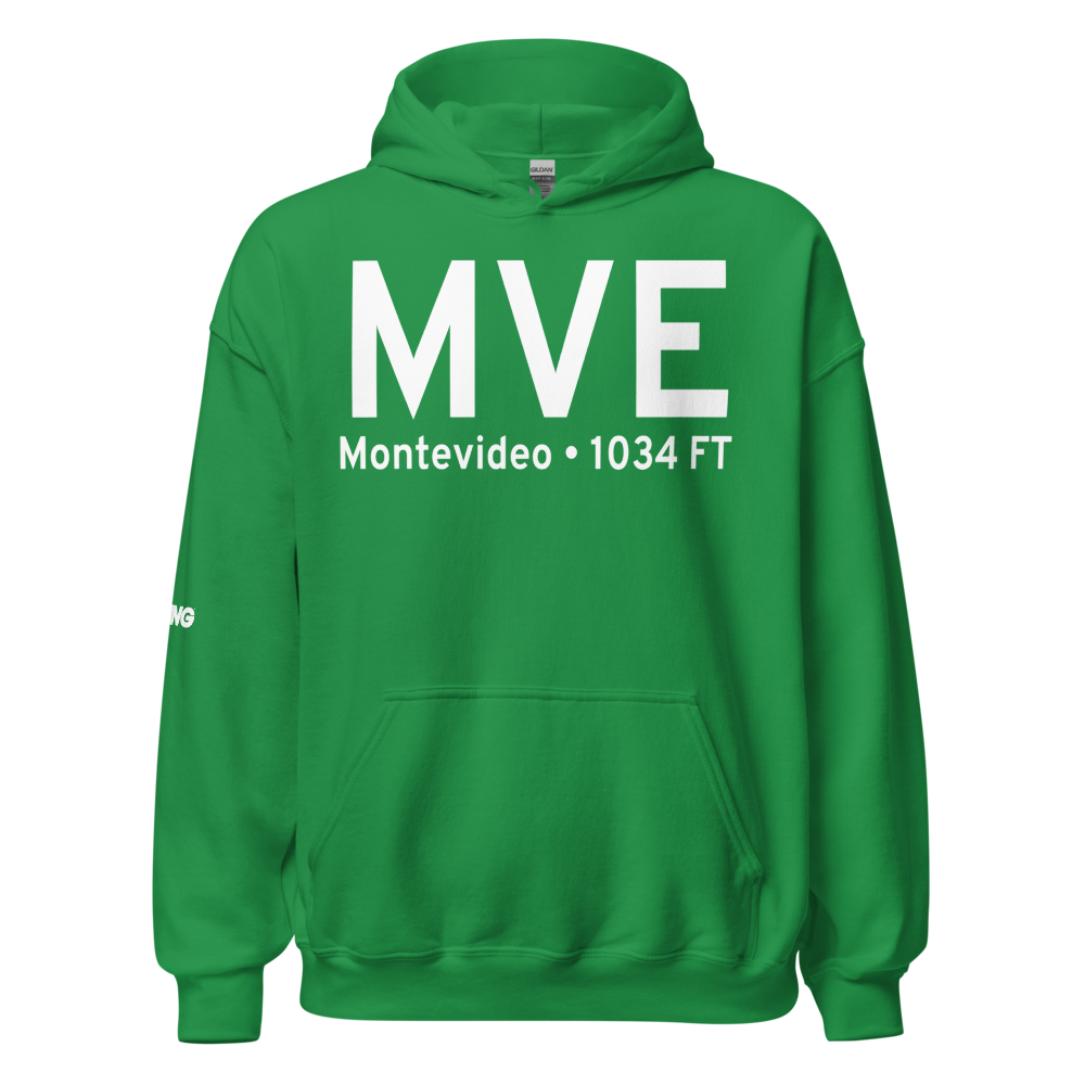 Montevideo (KMVE) Airport Hoodie Sweatshirt 