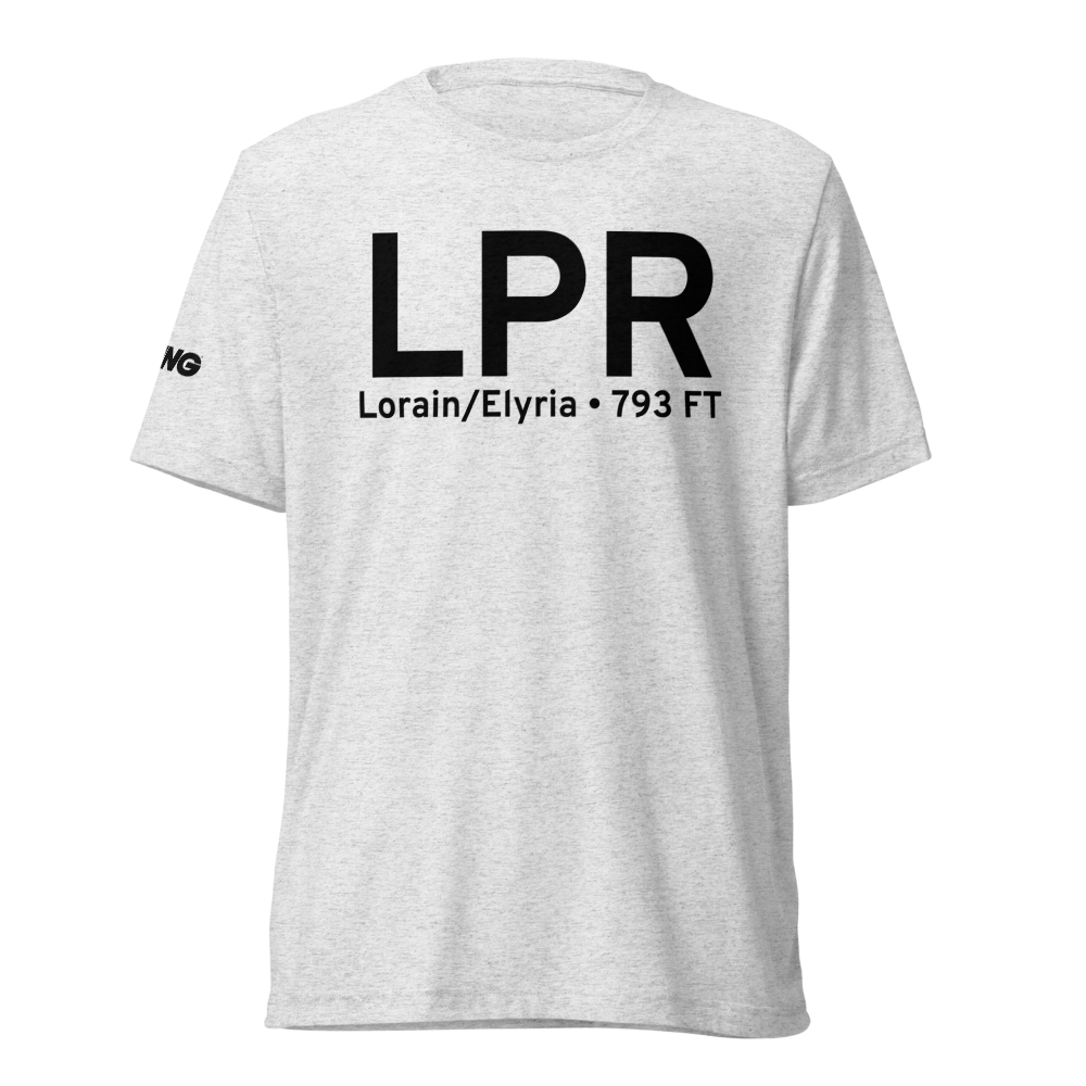 Lorain/Elyria (KLPR) Airport Tri-blend T-Shirt 