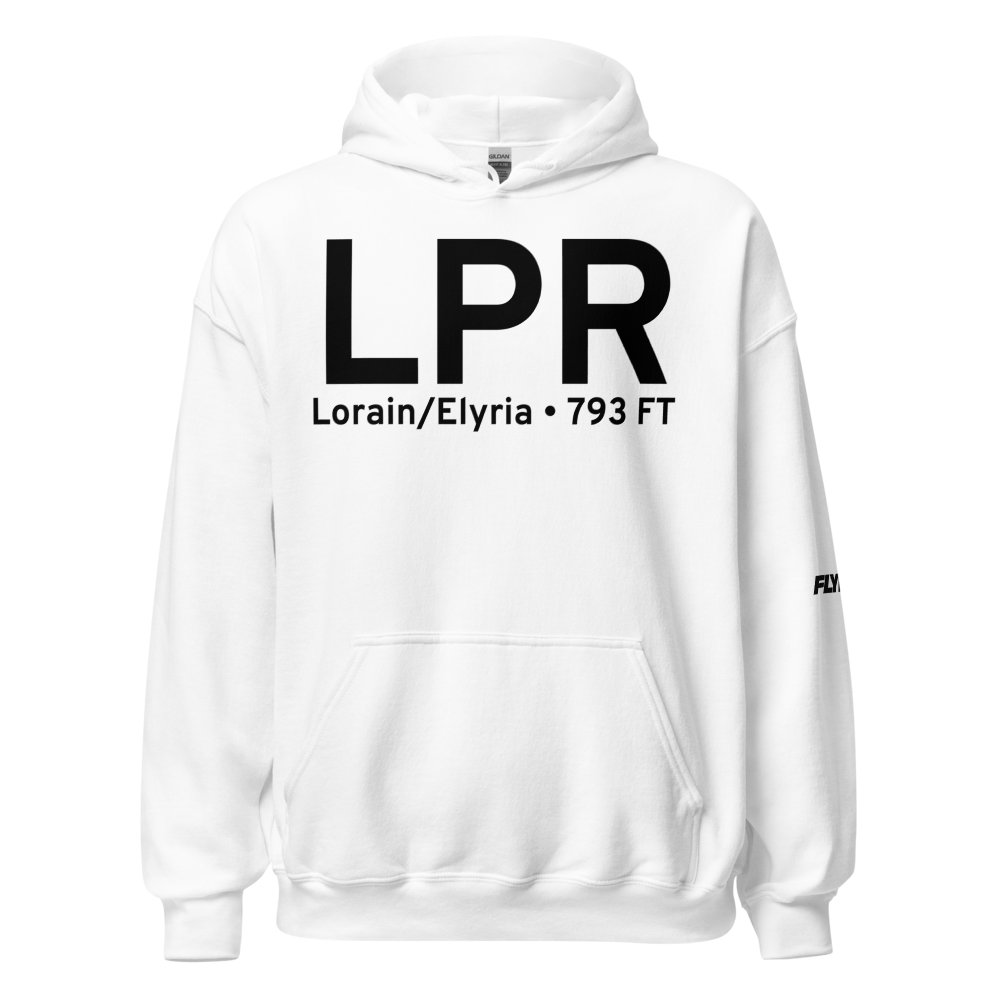 Lorain/Elyria (KLPR) Airport Hoodie Sweatshirt 