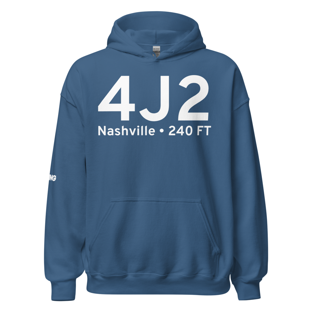 Nashville (K4J2) Airport Hoodie Sweatshirt 