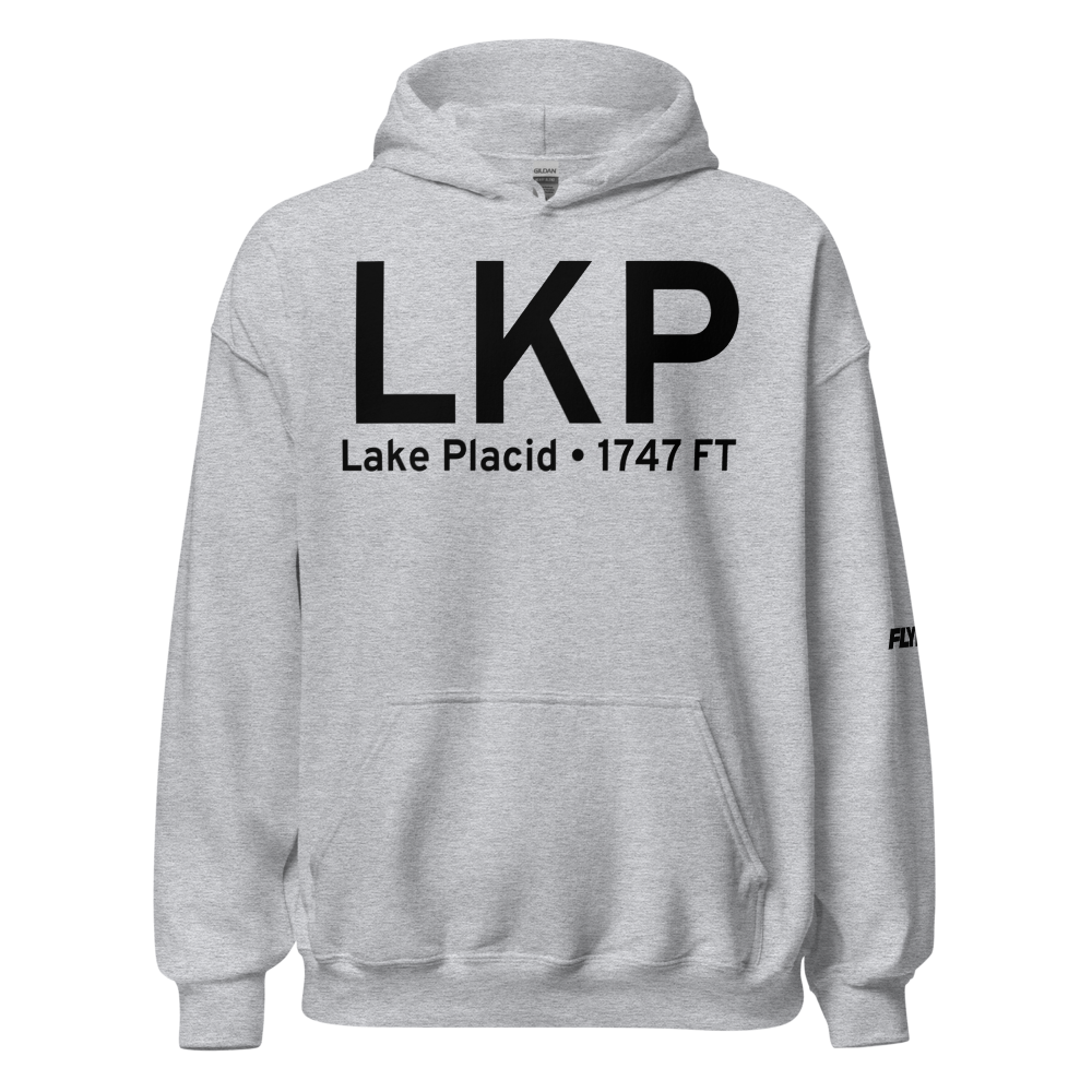 Lake Placid (KLKP) Airport Hoodie Sweatshirt 