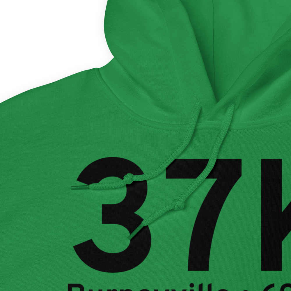 Burneyville (K37K) Airport Hoodie Sweatshirt 