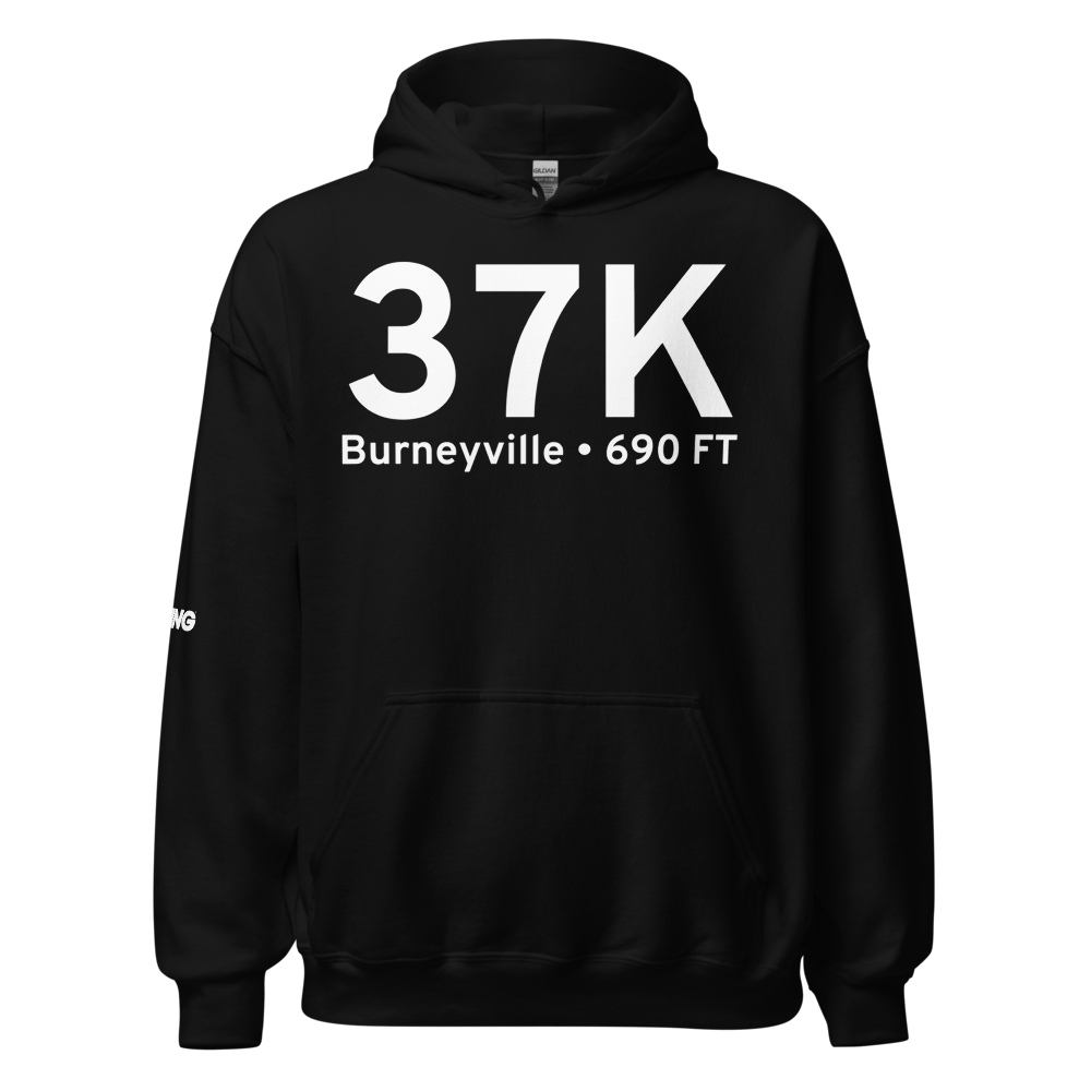 Burneyville (K37K) Airport Hoodie Sweatshirt 