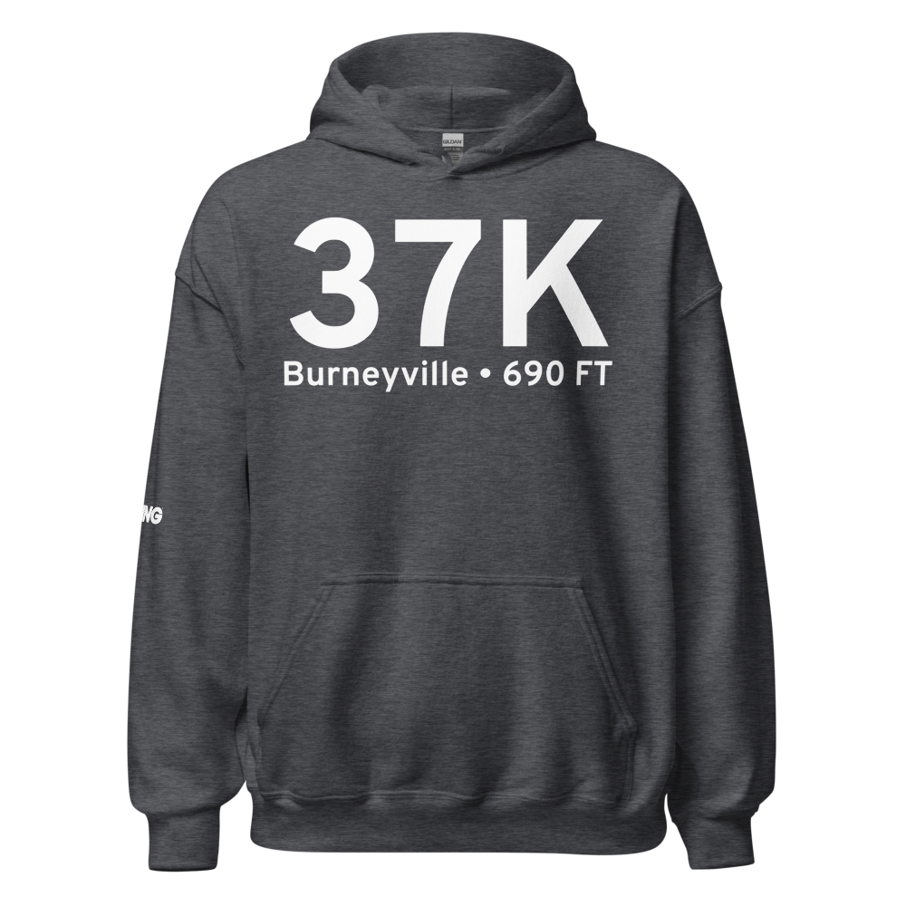 Burneyville (K37K) Airport Hoodie Sweatshirt 