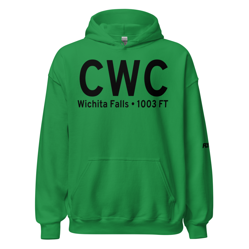 Wichita Falls (KCWC) Airport Hoodie Sweatshirt 