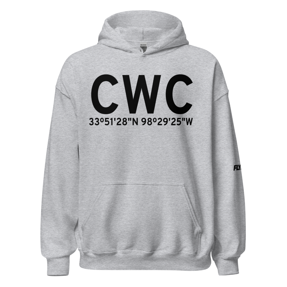 Wichita Falls (KCWC) Airport Hoodie Sweatshirt 