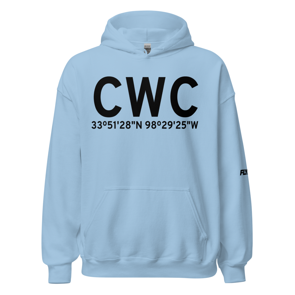 Wichita Falls (KCWC) Airport Hoodie Sweatshirt 