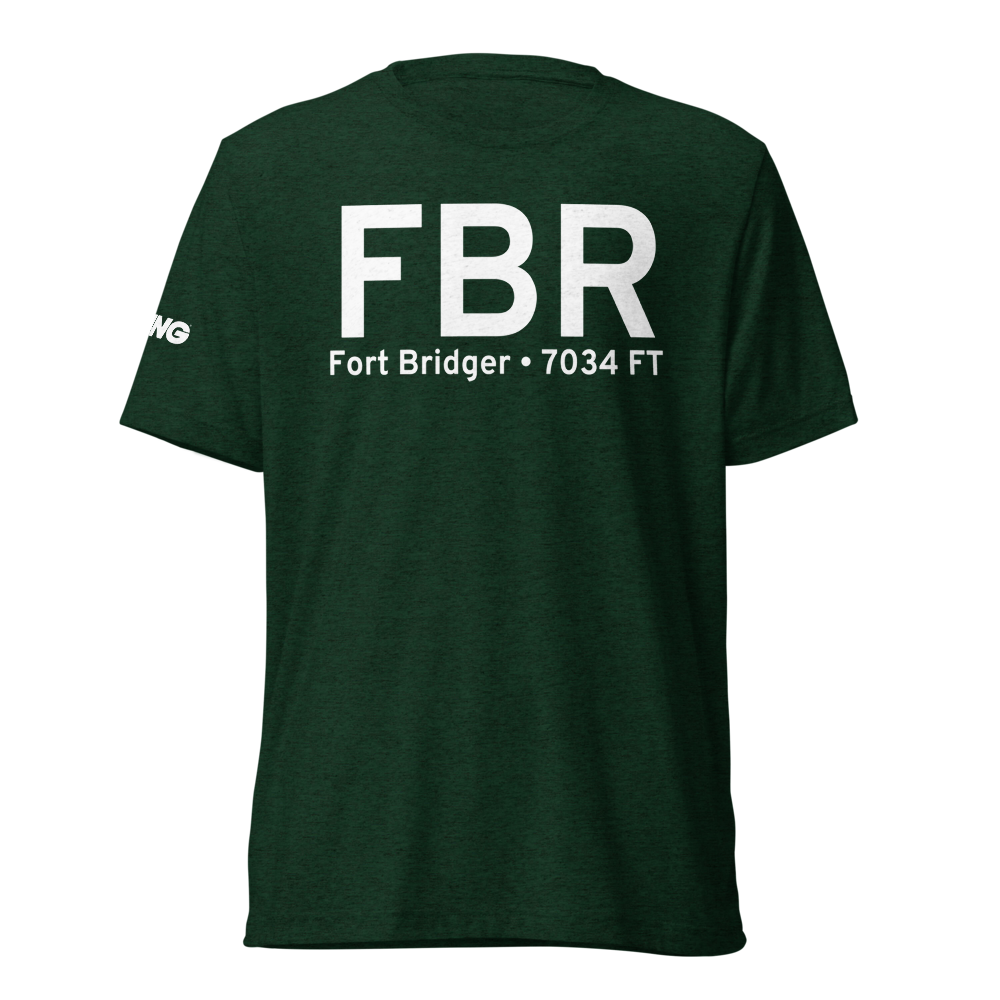 Fort Bridger (KFBR) Airport Tri-blend T-Shirt 