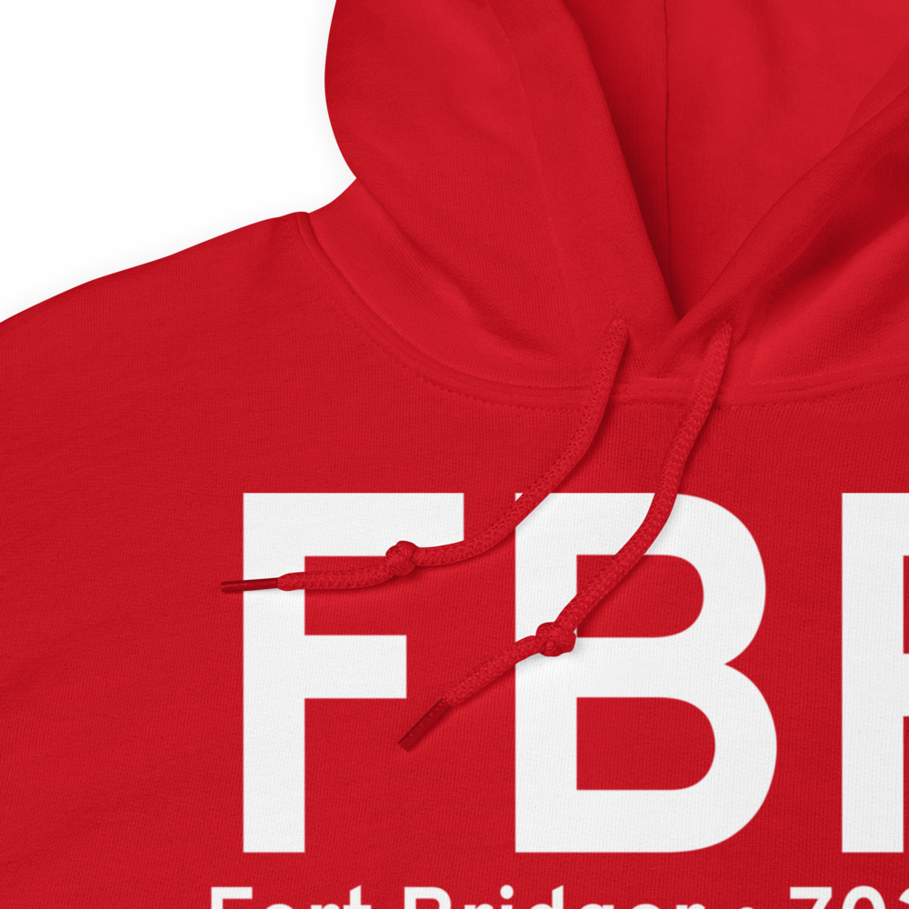 Fort Bridger (KFBR) Airport Hoodie Sweatshirt 