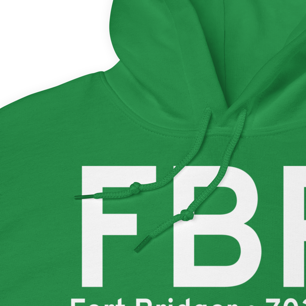 Fort Bridger (KFBR) Airport Hoodie Sweatshirt 