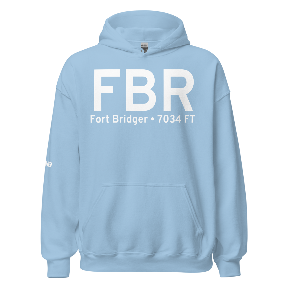 Fort Bridger (KFBR) Airport Hoodie Sweatshirt 