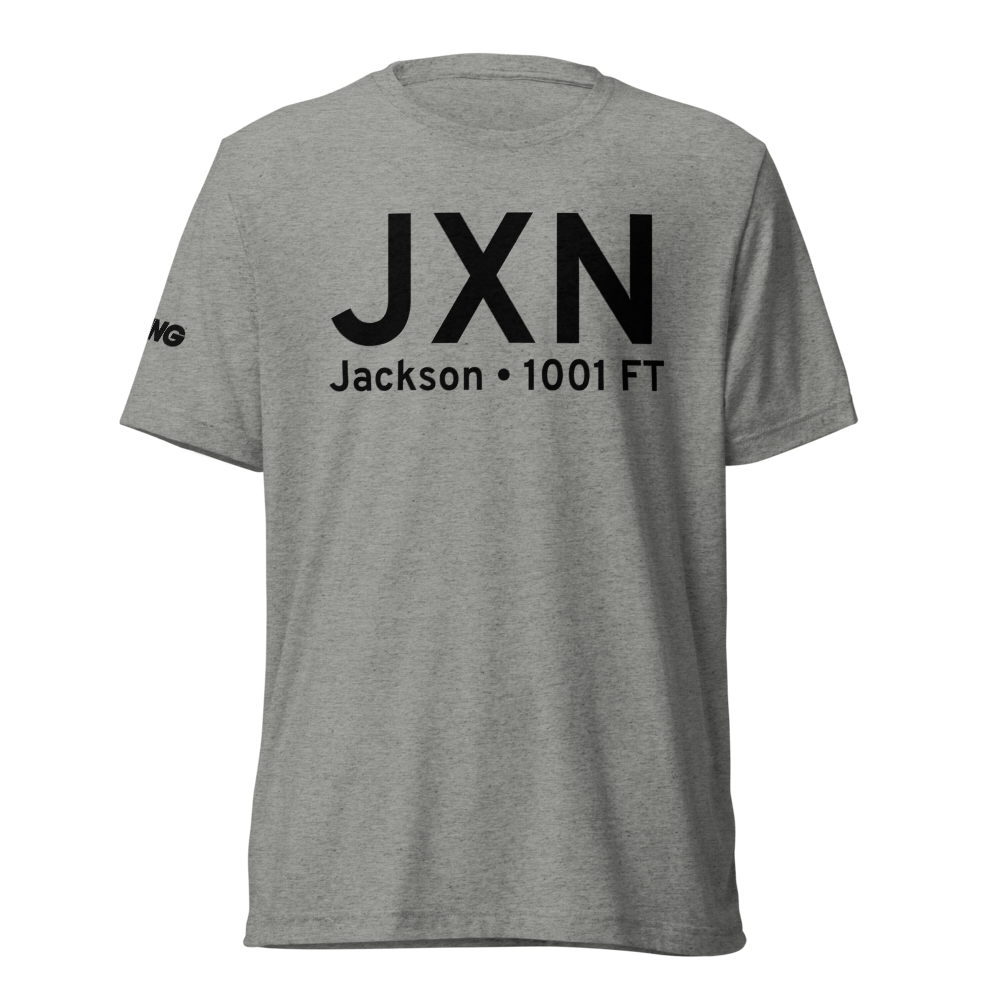 Jackson (KJXN) Airport Tri-blend T-Shirt 