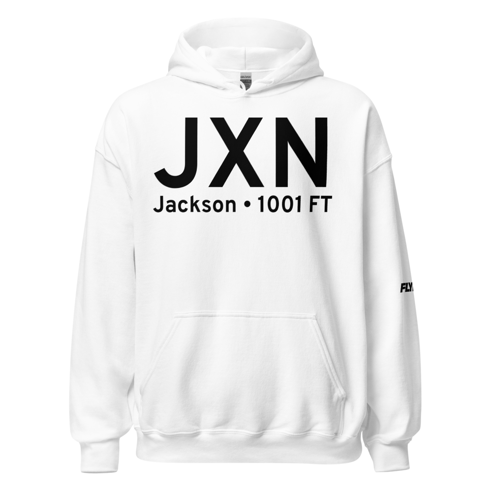Jackson (KJXN) Airport Hoodie Sweatshirt 