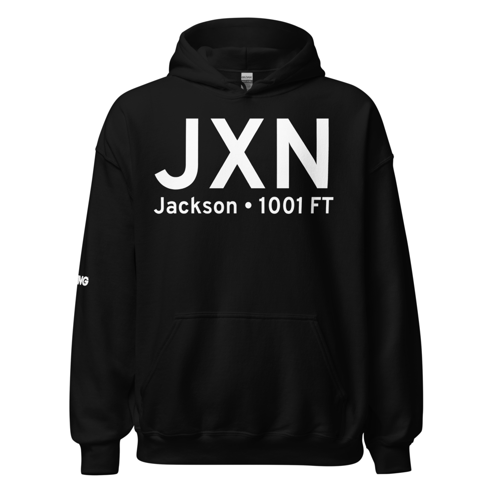 Jackson (KJXN) Airport Hoodie Sweatshirt 