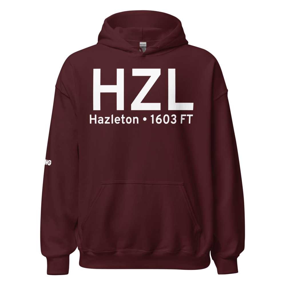 Hazleton (KHZL) Airport Hoodie Sweatshirt 