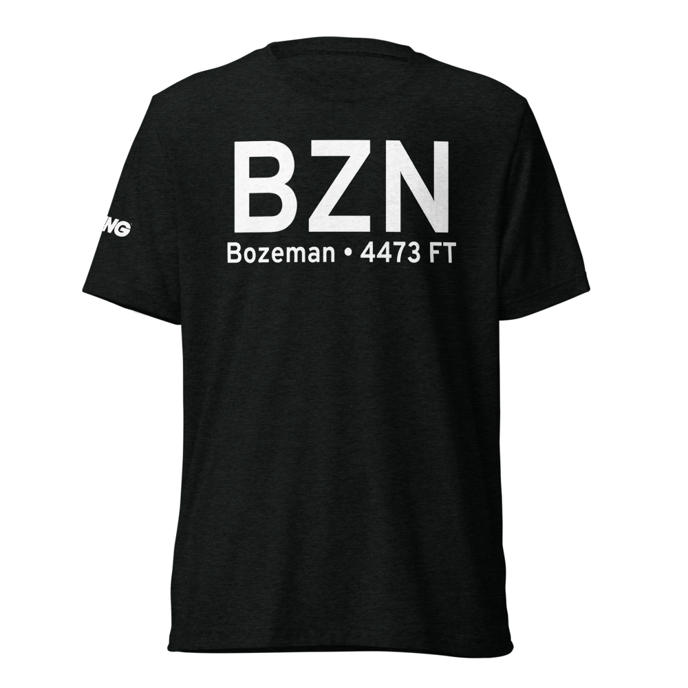 Bozeman (KBZN) Airport Tri-blend T-Shirt 