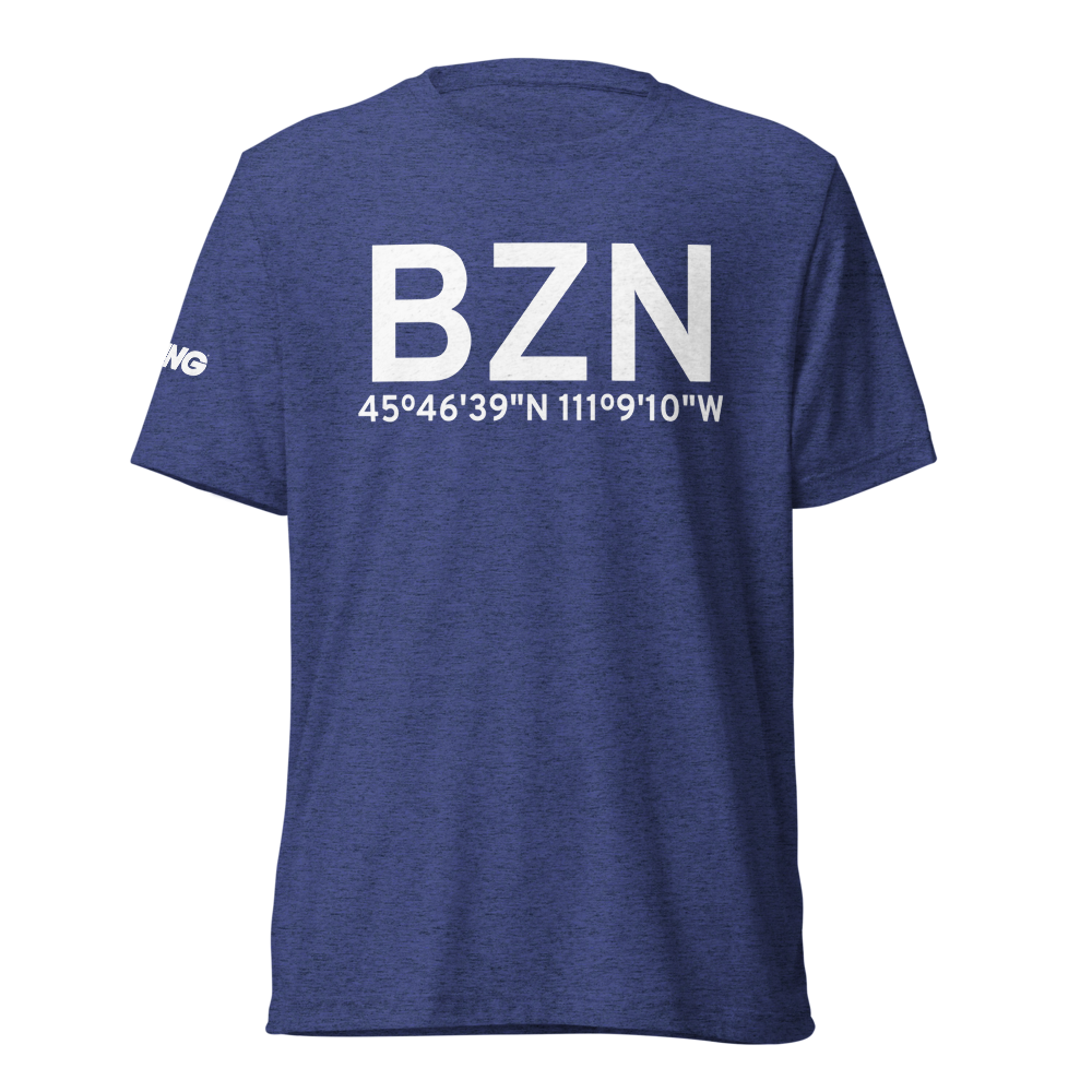 Bozeman (KBZN) Airport Tri-blend T-Shirt 