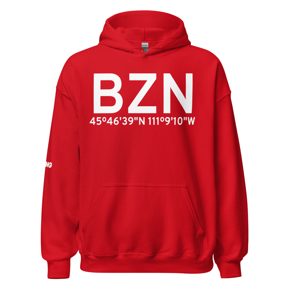 Bozeman (KBZN) Airport Hoodie Sweatshirt 