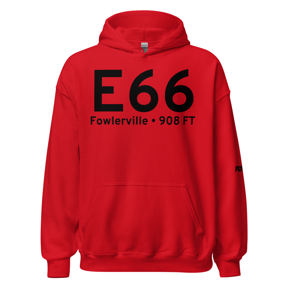 Fowlerville (E66) Airport Hoodie Sweatshirt 