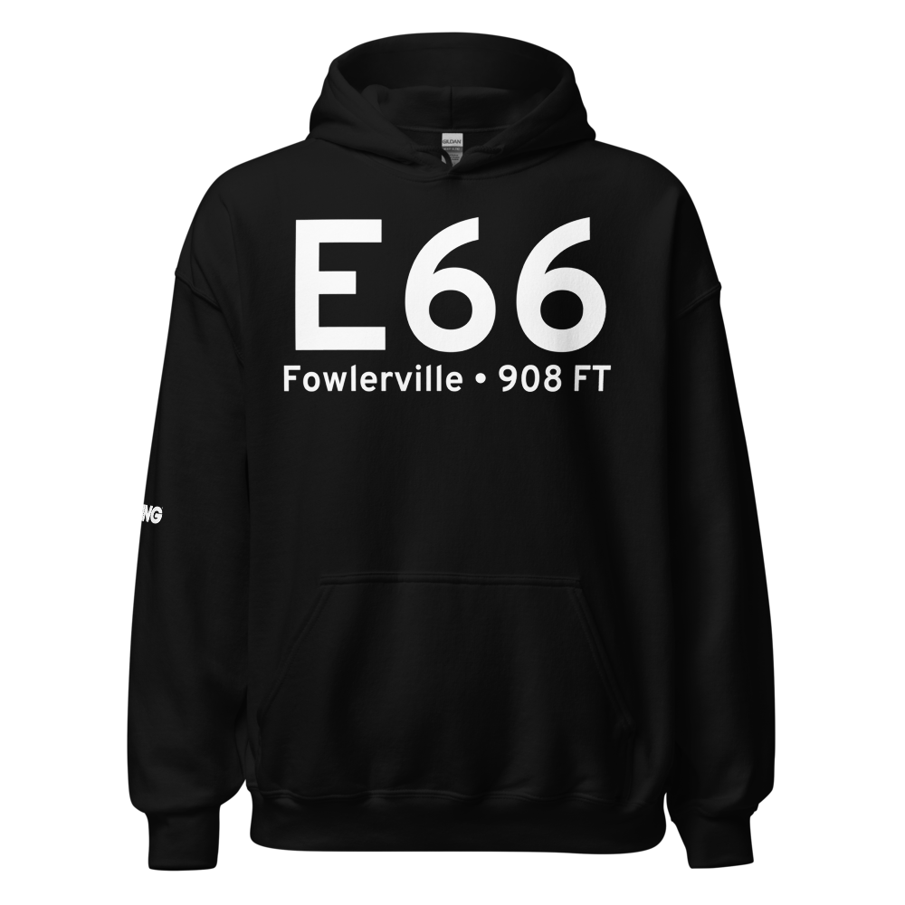Fowlerville (E66) Airport Hoodie Sweatshirt 