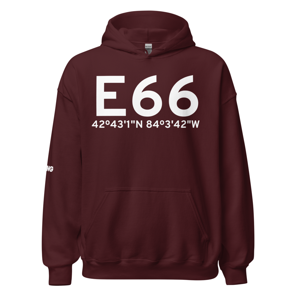 Fowlerville (E66) Airport Hoodie Sweatshirt 