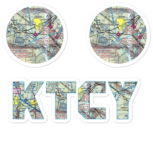 Tracy Municipal Airport (TCY) VFR Sectional Sticker Pack