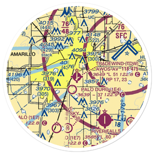 Tradewind Airport (TDW) VFR Sectional Sticker (20 mile)