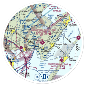 McCampbell-Porter Airport (TFP) VFR Sectional Sticker (30 mile)