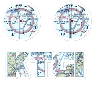 Tangier Island Airport (TGI) VFR Sectional Sticker Pack