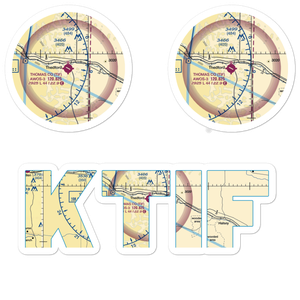 Thomas County Airport (TIF) VFR Sectional Sticker Pack