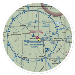 Mankato Airport (TKO) VFR Sectional Sticker (30 mile)