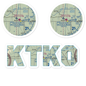 Mankato Airport (TKO) VFR Sectional Sticker Pack
