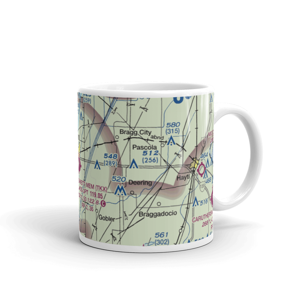 Kennett Memorial Airport (TKX) VFR Sectional  Mug 