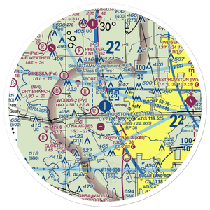 Houston Executive Airport (TME) VFR Sectional Sticker (30 mile)