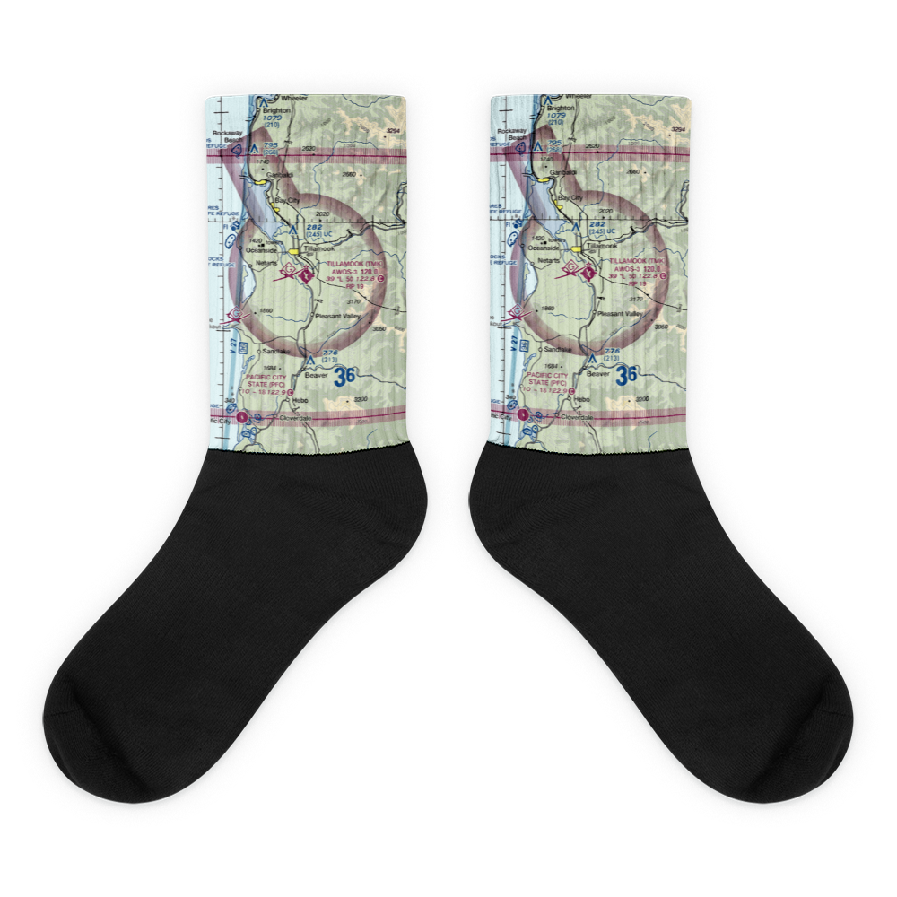 Tillamook Airport (TMK) VFR Sectional Socks 