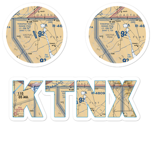 Tonopah Test Range Airport (TNX) VFR Sectional Sticker Pack