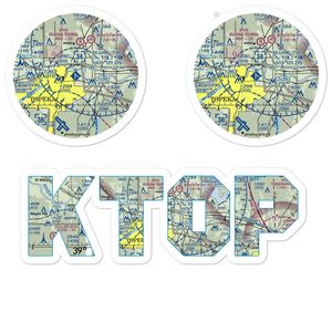 Philip Billard Municipal Airport (TOP) VFR Sectional Sticker Pack