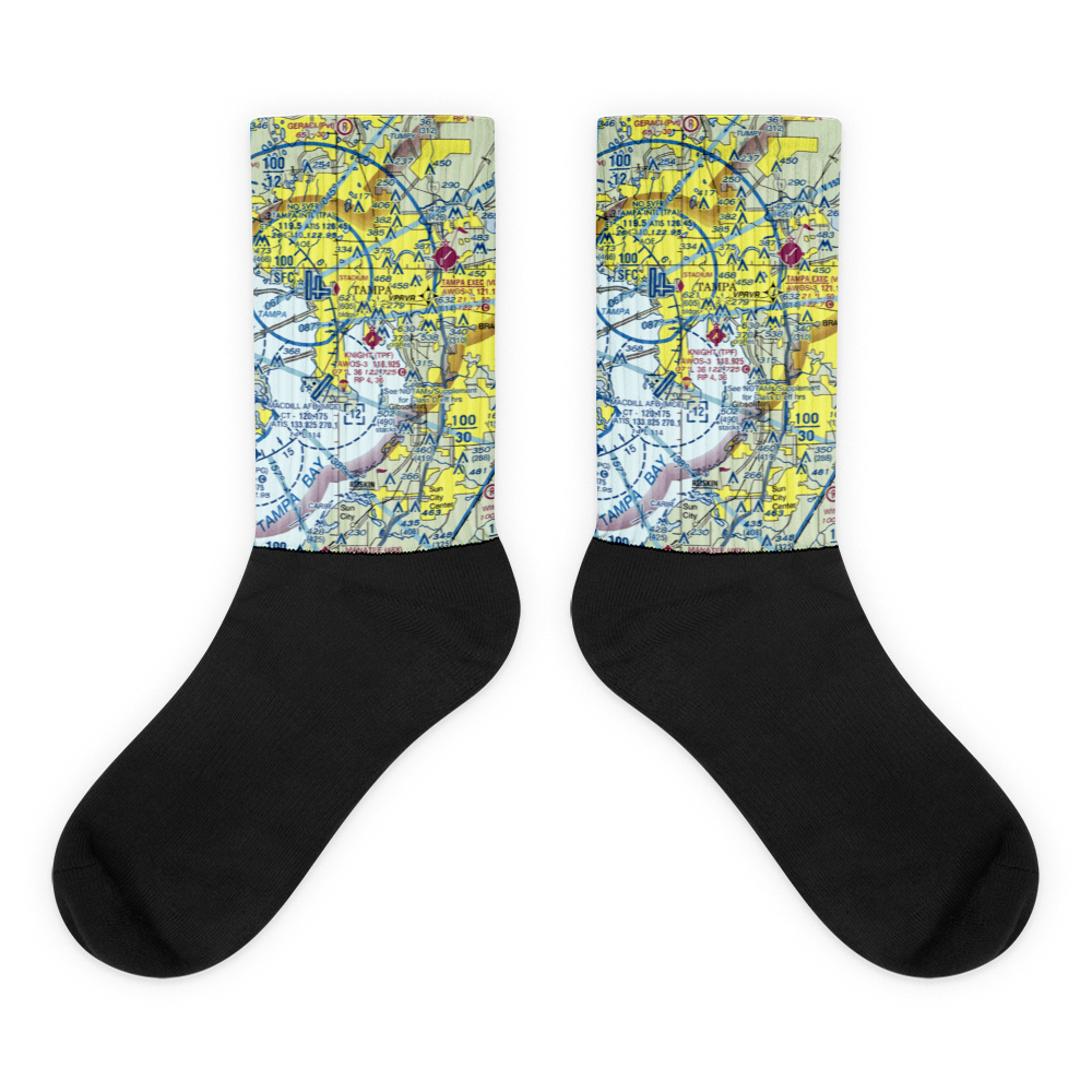 Peter O Knight Airport (TPF) VFR Sectional Socks 