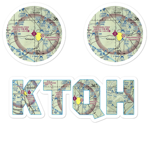 Tahlequah Municipal Airport (TQH) VFR Sectional Sticker Pack