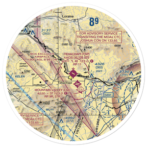 Tehachapi Municipal Airport (TSP) VFR Sectional Sticker (30 mile)