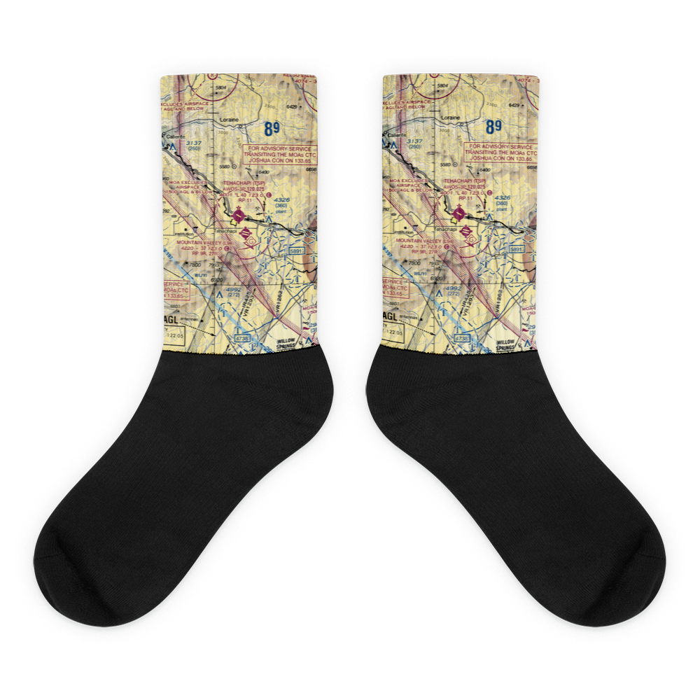 Tehachapi Municipal Airport (TSP) VFR Sectional Socks 