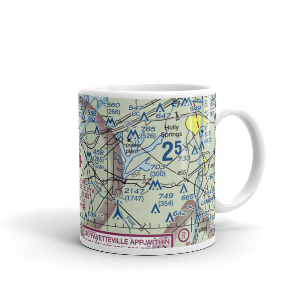 Sanford-Lee County Regional Airport (TTA) VFR Sectional  Mug 