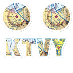 Bolinder Field Tooele Valley Airport (TVY) VFR Sectional Sticker Pack