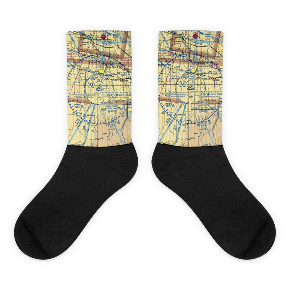 Joslin Field Magic Valley Regional Airport (TWF) VFR Sectional Socks 