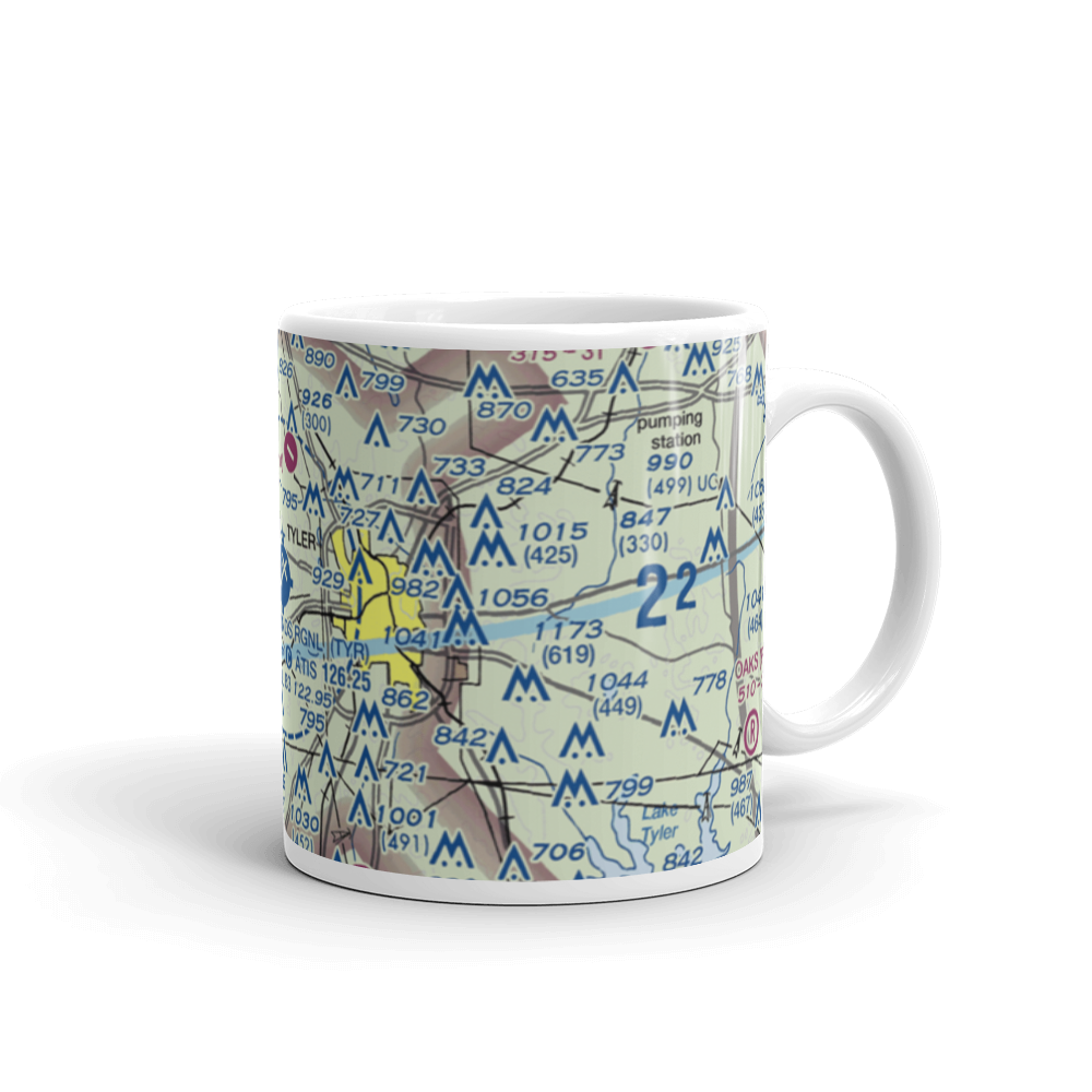 Tyler Pounds Regional Airport (TYR) VFR Sectional  Mug 